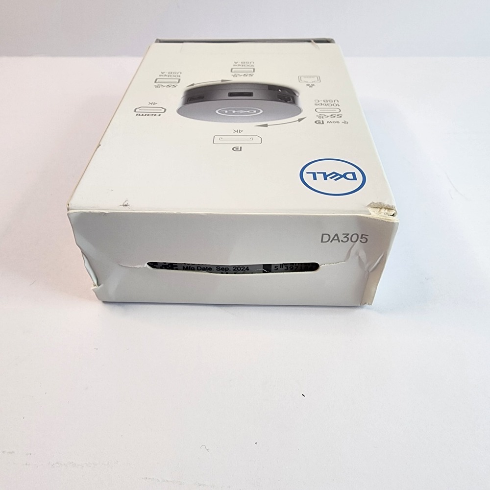 New Dell DA305 6-in-1 USB-C Hub 4K HDMI 4K DP 2x USB-A 10Gbps Ethernet 90W - Picture 3 of 8